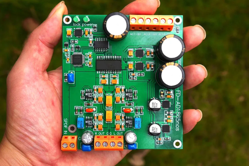 AD1865 декодер плата r2r декодирование nos режим ak4118 поддержка DAC 24bit 192K PCM1704 готовая
