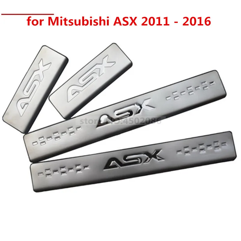 Для Mitsubishi ASX Outlander lancer EX Добро пожаловать педаль накладки для порогов автомобиля покрытие автомобиля Стайлинг авто аксессуары 2007
