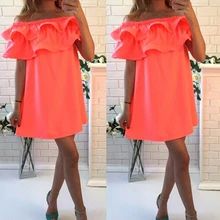 SHIBEVER Party Green Beach Dresses Fashion Short Off Shoulder Mini Sexy Dress Girl Ladies Summer Women Dress 2017 CD1329