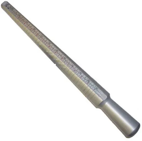Бесплатная Доставка Алюминиевый Кольцо Калибровка Stick 1-15 Размеры Ювелиры