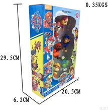 6pcs/lot Cheap Patrol Dogs Team Anime Action Figures Toy Patrol Dog Pvc Model Toys Juguetes La Patrulla Canina Doll