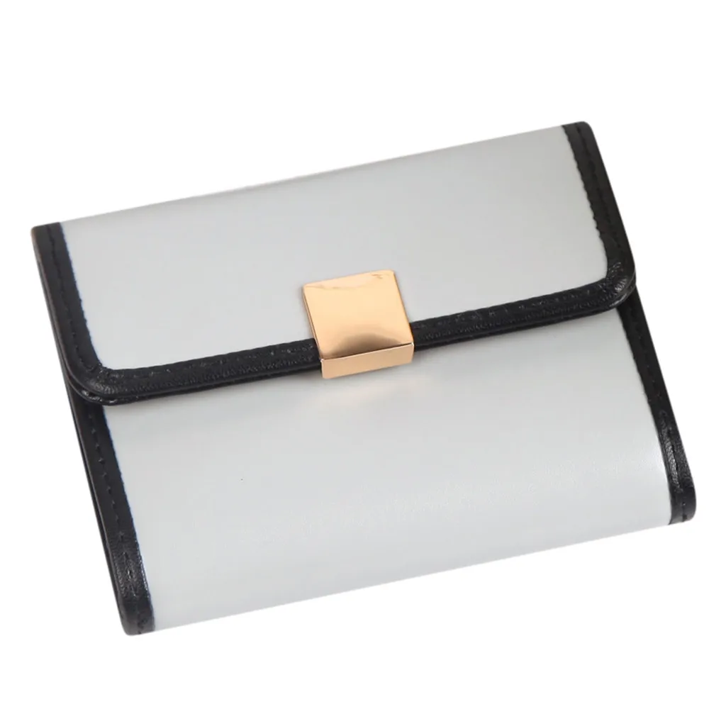 

2019 Women Short Style Fashion Multi-snap Organ Bag Coin Purse Card Holder Bag Female High Quality Clutch Money Bag PU Leather