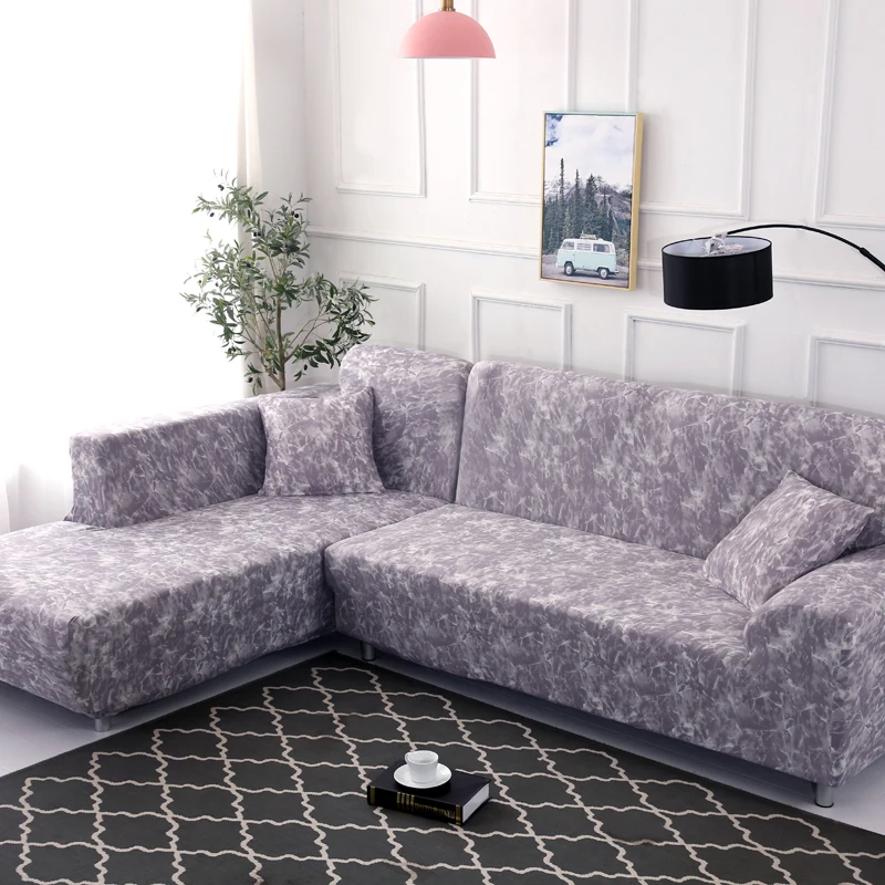 Lelen серый Спот чехлы для диванов, чехлы для диванов, Полиэстеровые цветочные чехлы для диванов, эластичные чехлы для мебели на Рождество - Цвет: K232