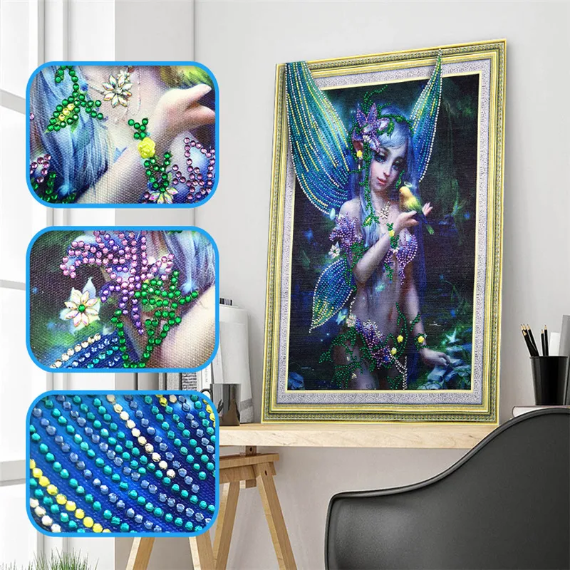 

Special shape diamond painting DIY 5D part diamond cross stitch set girl crystal rhinestone series diamond embroidery