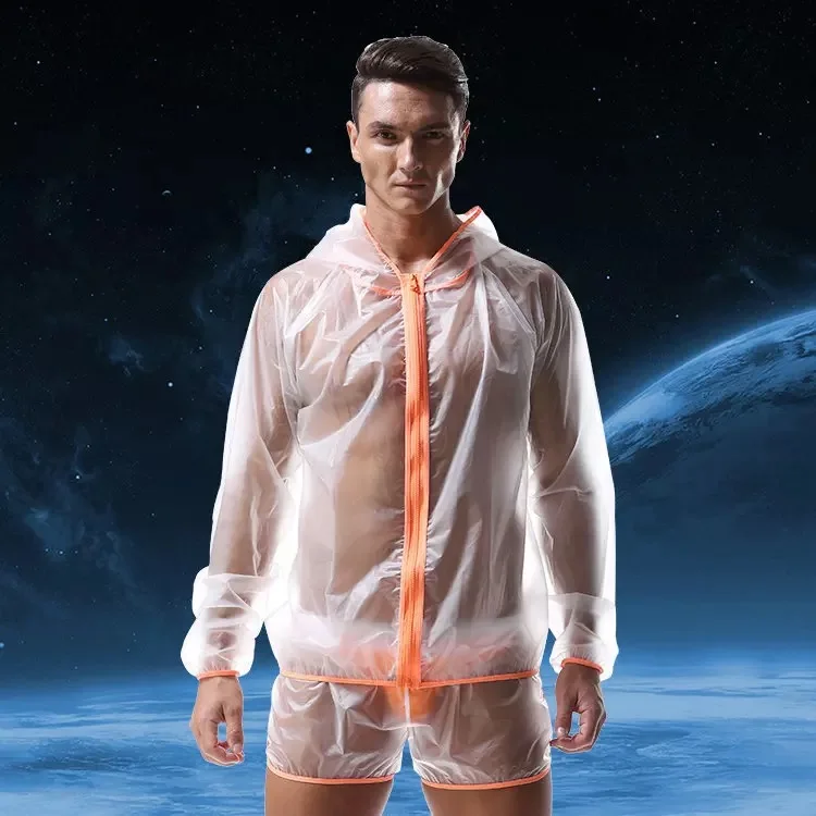 

NEW Men's Fully Transparent Super Soft Waterproof Tops,Men's Tees,Men's Long Sleeves