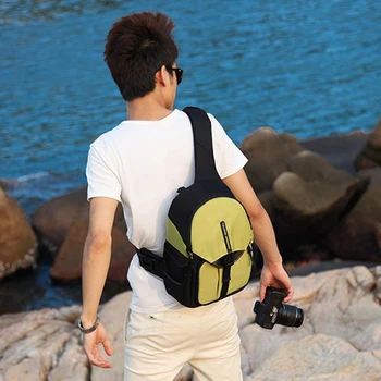 

Roadfisher Small Professional Waterproof DSLR SLR Digital Camera Travel Backpack Bag Insert Fit Canon 5D 7D 60D Nikon D90 D7000