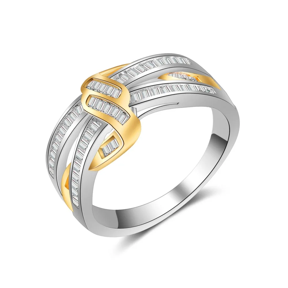 FT-Ring Fashion Rose Gold Plated Finger Ring For Women Luxury Black Jewelry Wedding Rings