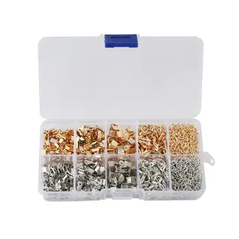 

3mm4mm7mm 500pcs Multi-size Clip Lobster Clasps Single Jump Rings Tail Chain Combination DIY Jewelry Making Supplies Wholesale
