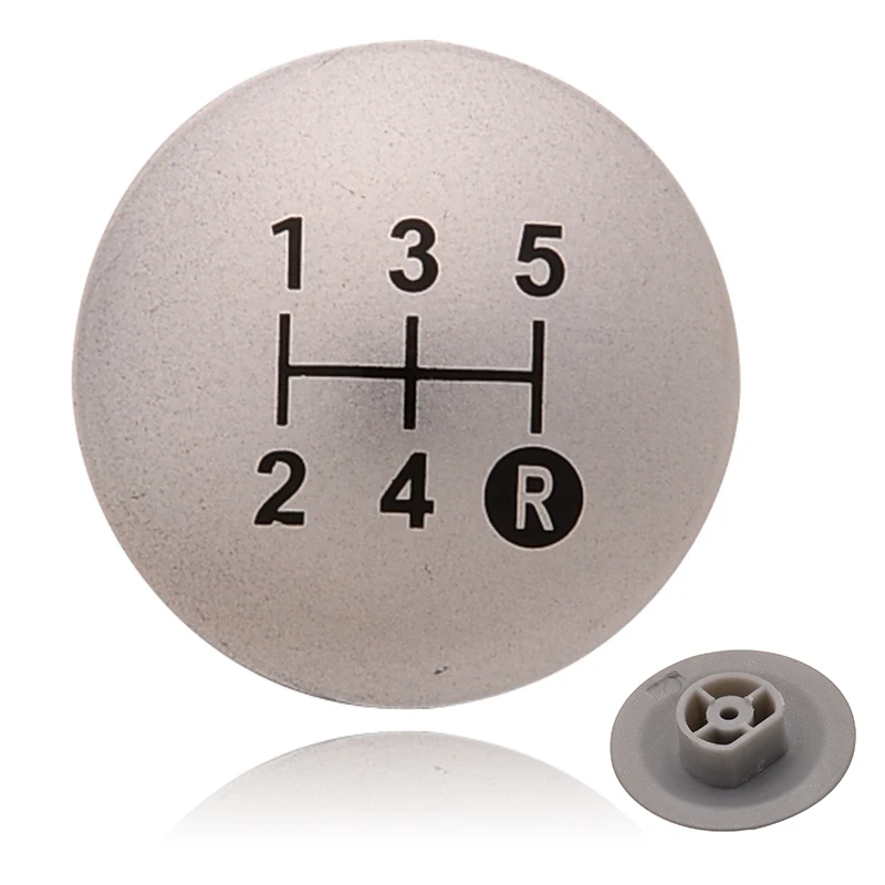 1PC Car Chrome 5 Speed Gear Shift Knob Cap Top Cover Car Styling Gear Knob Stick Cover For TOYOTA AURIS 2007 2008 2009