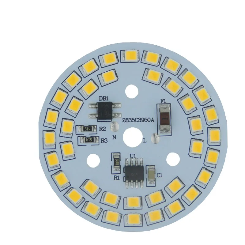 Светодиодный модуль pcb с регулируемой яркостью 25 Вт, 30 Вт, 40 Вт, 60 Вт, светодиодная лампа 100 Вт, светодиодный светильник с высоким потолком, интегрированный драйвер 5730 в сборе, светодиодный потолочный светильник