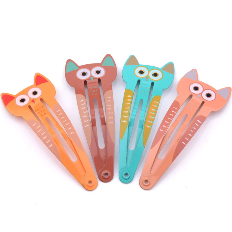 2Pcs/Set Children Fashion Hairpins Headwear Set Girls Cartoon Owl Cat