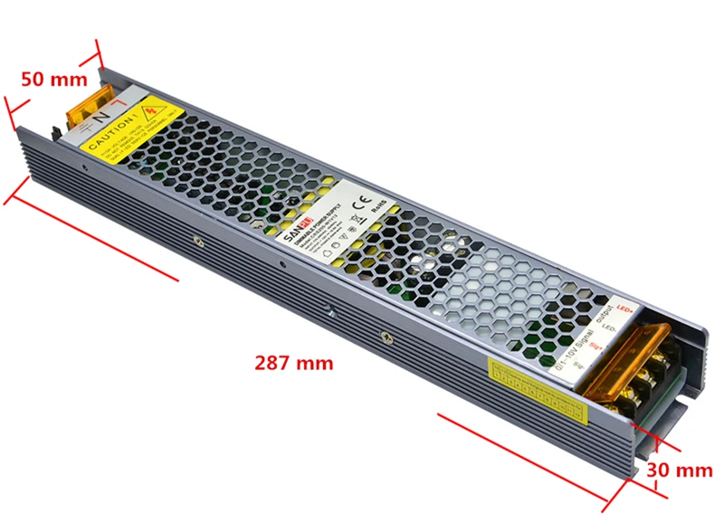 SANPU затемнения светодиодный драйвер 200W 24V 8A Triac 0-10В 2in1 затемнения 24VDC переключатель режима Питание 220V 240V AC-DC 24 вольт трансформатор