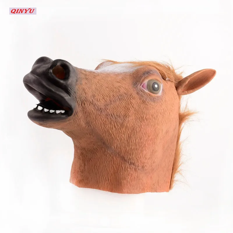 Halloween Horse Head Mask Horror Novelty Party Decoration Toy Head