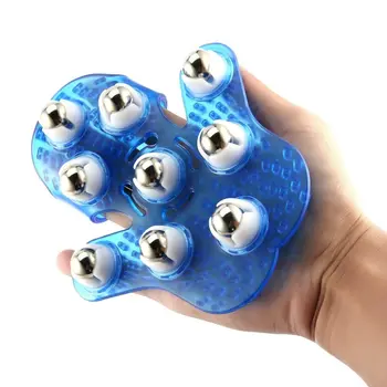 

Body Massage Glove Roller Ball Anti-Cellulite Muscle Pain Relief Relax Massager For Neck Back Buttocks Health Care new