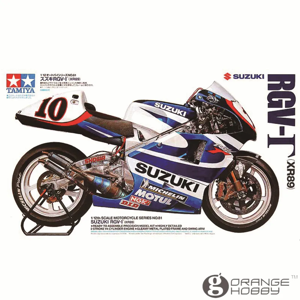 

OHS Tamiya 14081 1/12 RGV-T XR89 Scale Assembly Motorcycle Model Building Kits