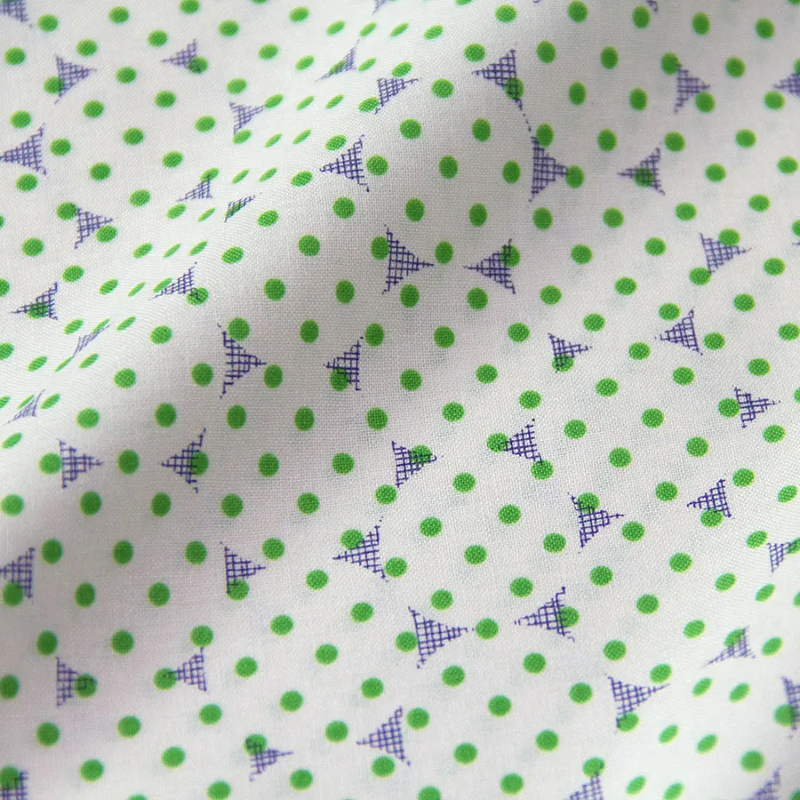Half-Meter Japanese DIY Patchwork Fabrics Textile Quilting Cloth Fabric for sewing Cotton Polka Dots B From Japan | Дом и сад