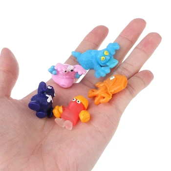 

5xCartoon Figures The Grossery Gang Model Trash Bug Soft Sticky Toy Doll For Kid
