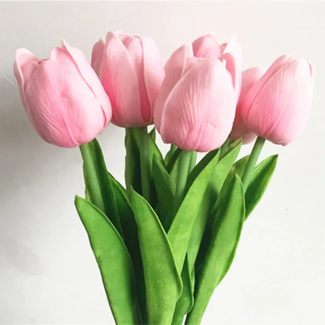 Buy 1 Pcs Fake Red Tulips Silk Tulip Artificial Flowers Tulips For Home