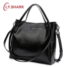 Ly. shark senhoras genuine bolsa de couro genuíno bolsa de ombro feminina bolsas bolsas para mulher 2019 crossbody sacos para mulher
