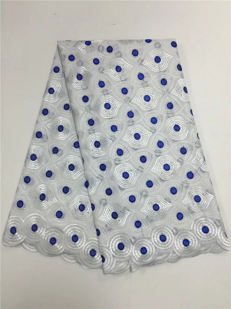 Швейцарская вуаль кружева в горошек Вышивка хлопок вуаль кружева ткань в швейцарском стиле с камнями для изготовления платья-X - Цвет: 1