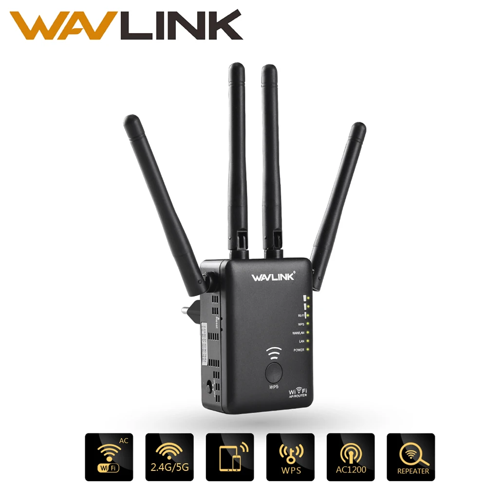 Wavlink AC1200 WIFI Repeater/Router/Access point Wireless Wi-Fi Range Extender wifi signal amplifier with External Antennas Hot Wavlink AC1200 WIFI Repeater/Router/Access point Wireless Wi-Fi Range Extender wifi signal amplifier with External Antennas Hot