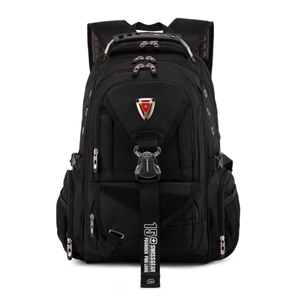 Top Quality Swiss Rucksack large size 17" Laptop Woman Man Travel Backpack Work Fashion College Daypack Waterproof