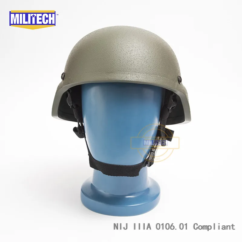 Пуленепробиваемый шлем MILITECH OD NIJ IIIA 3A MICH арамидный ACH пуленепробиваемый Mitch 2000 с