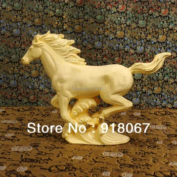 

YZ-1039 Free shipping gold craft/24K gold craft/art gift/ cute chinese 24K gold plated metal horse craft for home decoration