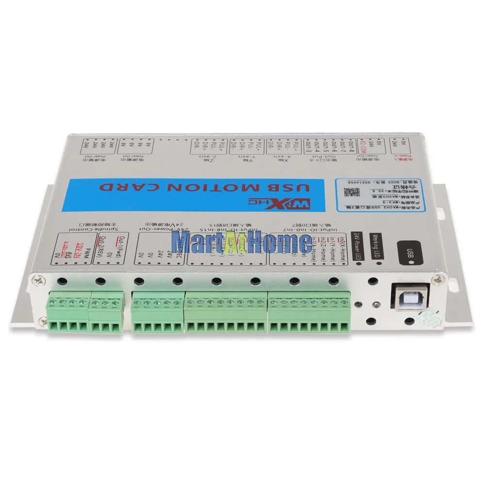 XHC MK3 V Mach3 USB 3 Axis CNC плата управления движением коммутационная 2 МГц поддержка