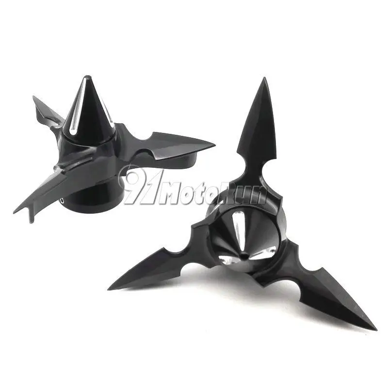 Black Spun Spinning Front Axle Cap For Harley XL Sportster V Rod Hugger 883 Electra Street Glide FLHR Touring | Автомобили и