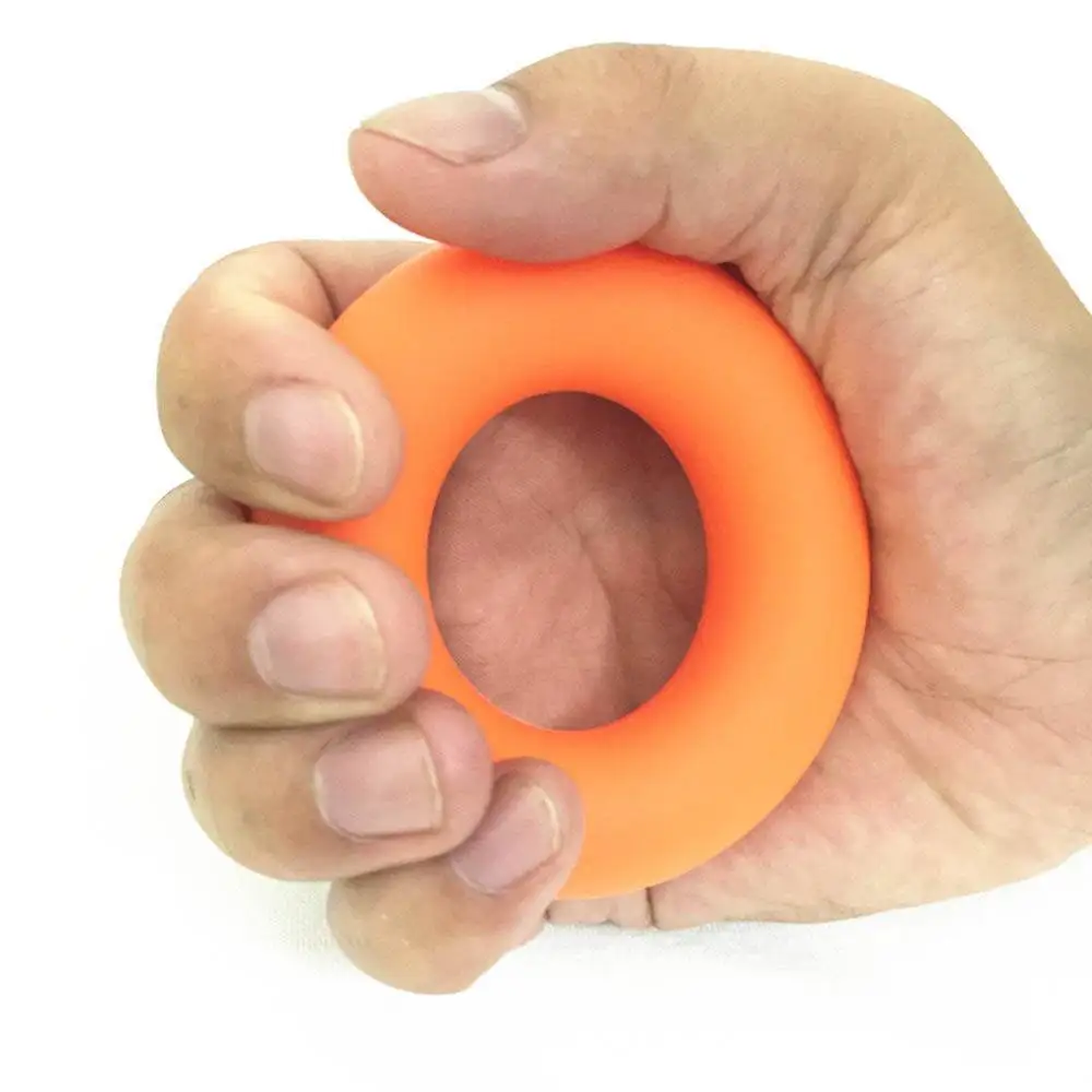 Силикагель портативный рукоятка зажимное кольцо кистевой эспандер тренажер для пальцев ручка сила восстановления Pow динамометр мяч