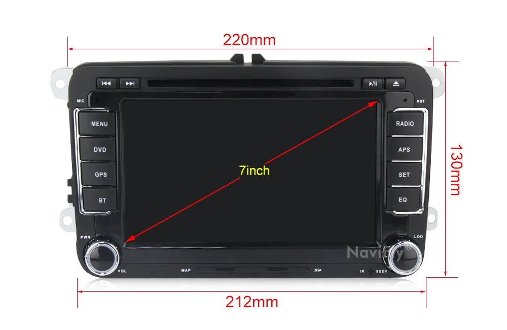 Cheap Spain Warehouse! Android 8.1 Car dvd player GPS Navigation for VW Skoda POLO GOLF 5 6 PASSAT B7 JETTA TIGUAN TOURAN Caddy RDS 11