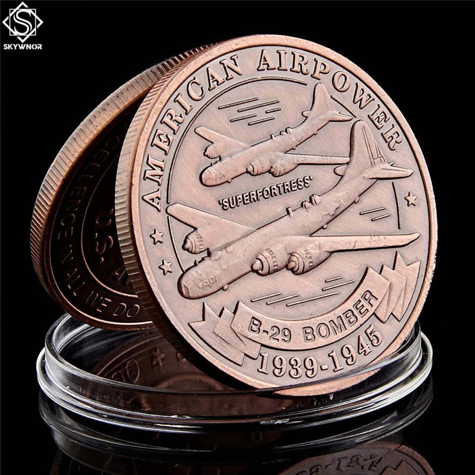 

US Military Challange Coin 1.57"*0.12" Nice Air Force Bronze Copy Coin America Collecting Home Decor