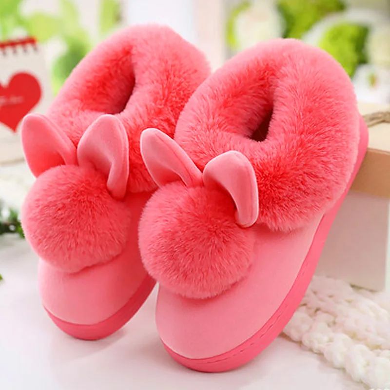 Домашние тапочки; короткая плюшевая обувь; женские зимние теплые домашние тапочки; Вельветовая обувь на плоской подошве с пушистым мехом кролика; zapatos mujer