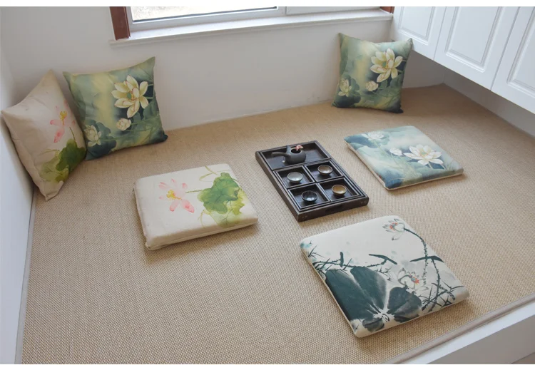 Домашняя мода Портативная Домашняя скамья подушка для стула большая подушка для пола японская футон татами