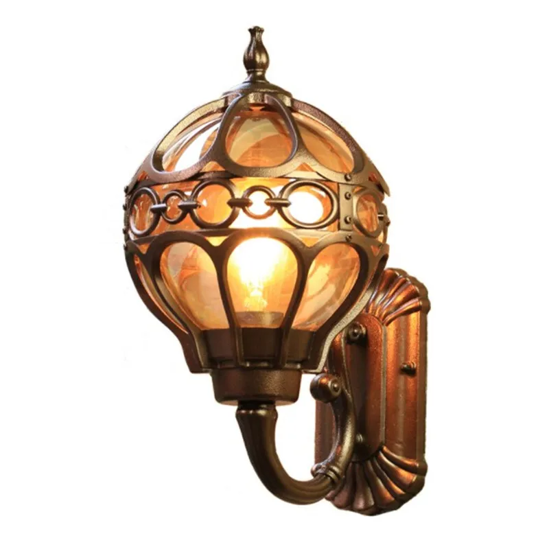 Vintage loft globe wall lamp