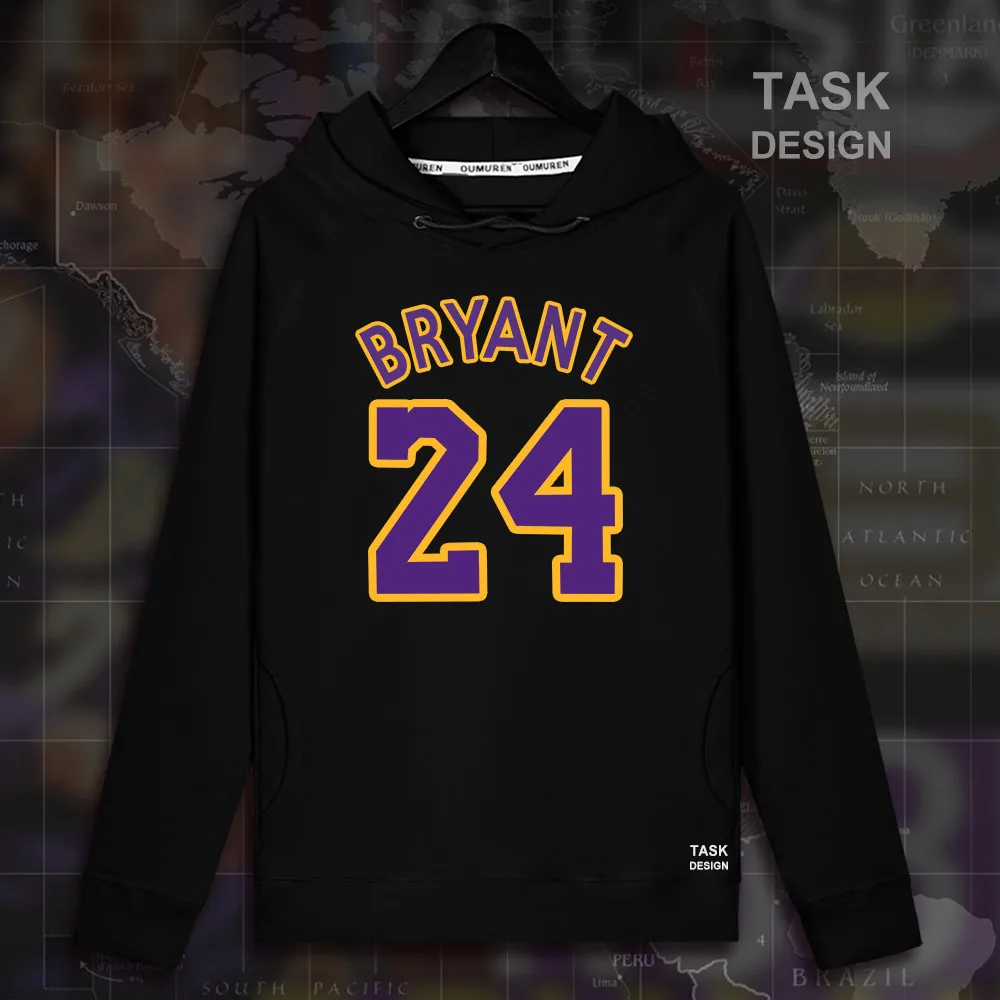 

new Kobe men pullovers hoodies sweatshirt Black Manba clothing streetwear casual tracksuit Laker Bryant USA basketballer star 24