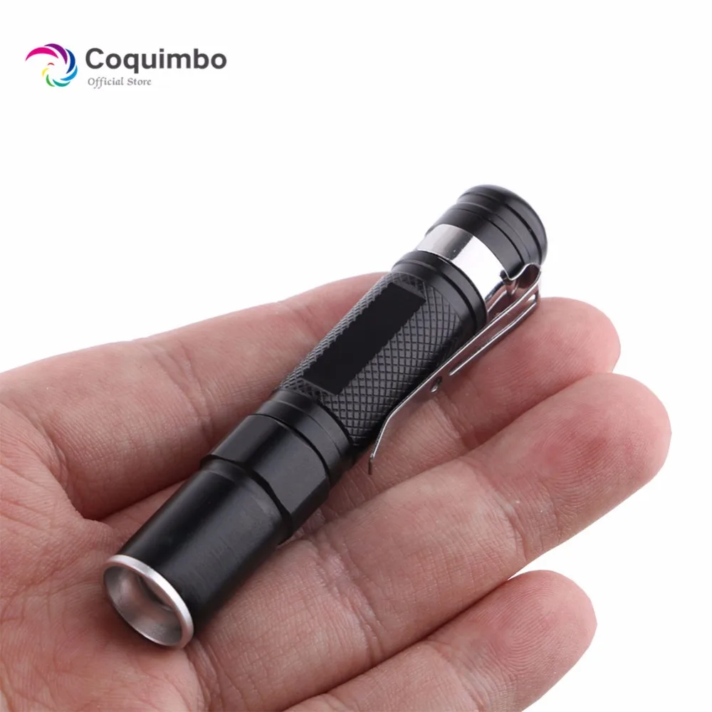

Q5 LED 2000 Lumens Flashlights Adjustable Focus Aluminium Alloy Super Mini Flashlight Lamp Torch AAA Battery Hunting Light