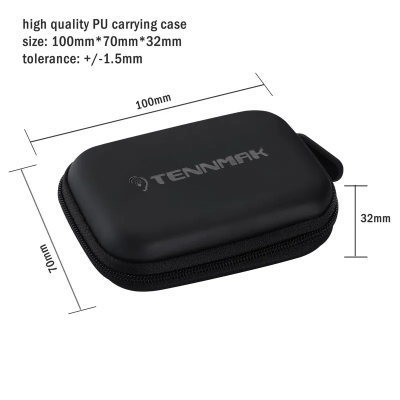 Tennmak Replacement Whirlwind Turbo Eartips Earbuds Silicone Earpads Ear Tips Set & Earphone Carrying Case
