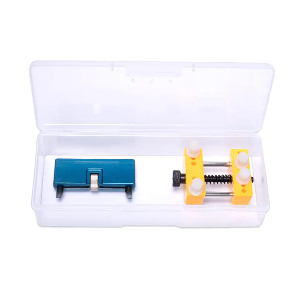 

1 Box Portable Watch Back Case Cover Opener Remover Watchmaker Tools Stainless Steel Adjustable Holder Watch Repair Tool kit