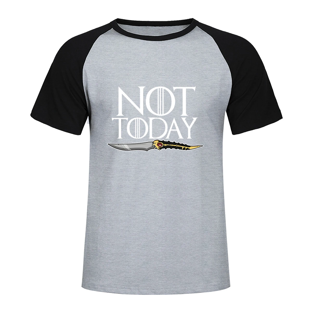 

GAME OF THRONES OT TODAY ARYA STARK T Shirt Fashion Men Casual Raglan T-Shirt Cotton Summer Streetwear T-shirt Men Clothes 2019