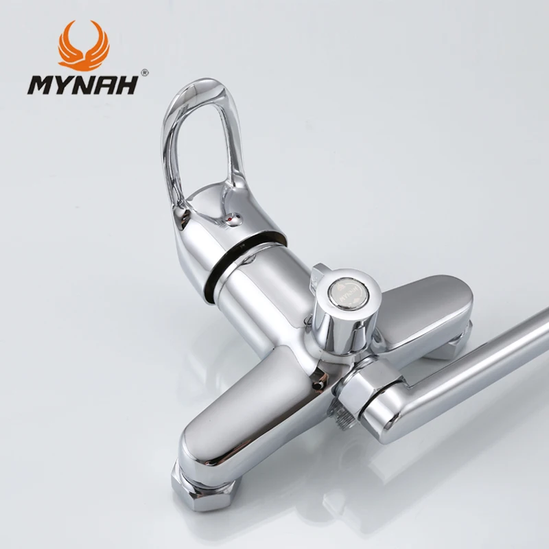 Günstige MYNAH Russland kostenloser versand Bad wasserhahn dusche armaturen bad Dusche mixer system Tropical Dusche Dusche rack mit mixer kupfer