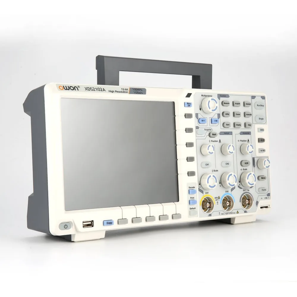 

OWON XDS2102A Dual Channel Deep Memory LCD Display Digital Storage Oscilloscope Scopemeter Scope Meter 100MHz 1GSa/s