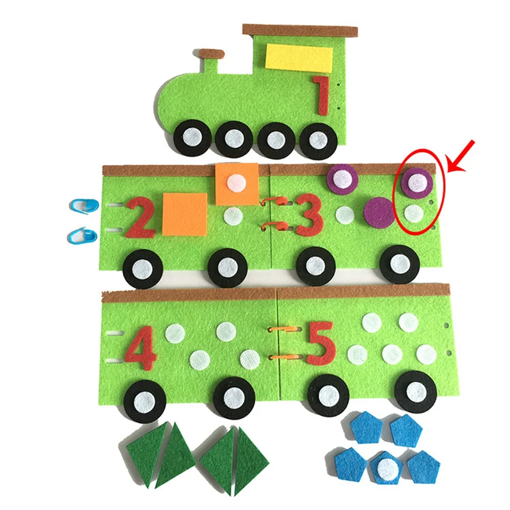  DIY Handmade Toys Children's Felt Non-woven Decor Educational Mathematics Cartoon Kindergarten Teac - 33036421638