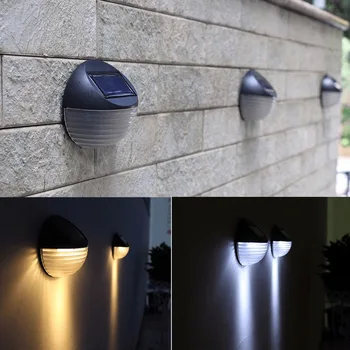 

LED Solar Power Wall Mount Light Outdoor Waterproof Garden Yard Fence Lamp