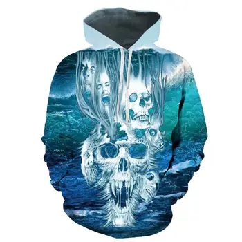

The new 2019 hoodie, 3d sea background skull sweatshirt and xs-4xl sport jersey for both men and women