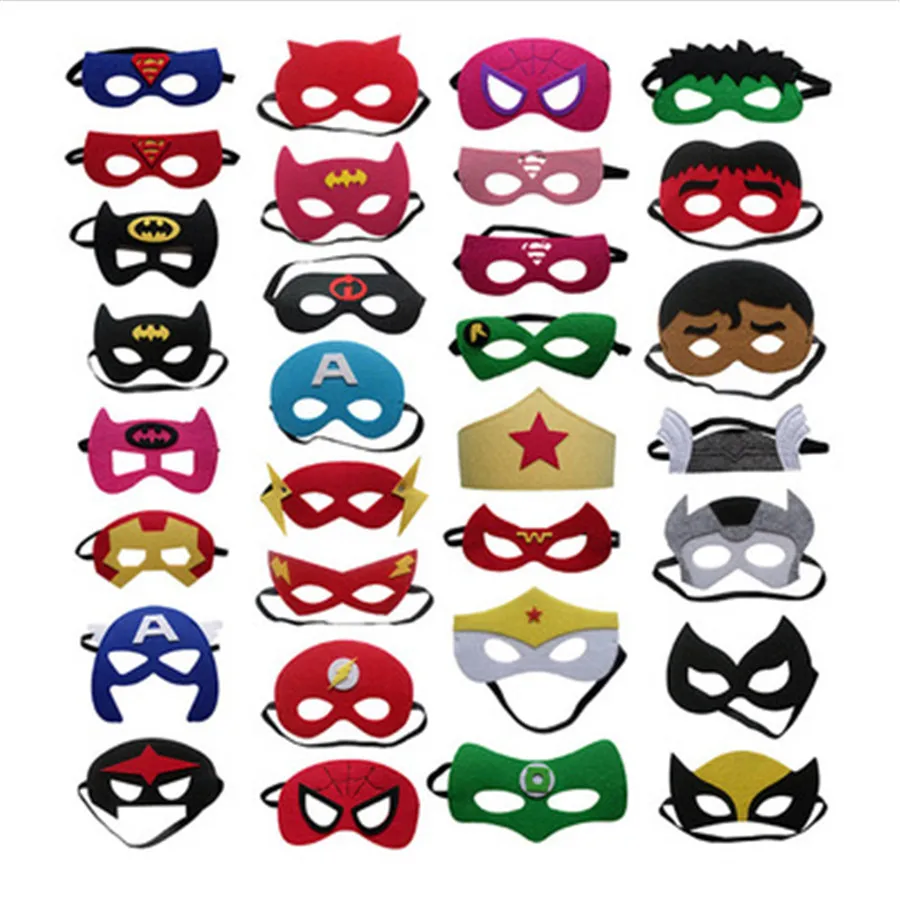 

2019 Halloween Christmas Marvel Movie Masks Avengers Hulk Captain America Batman Spiderman Ironman Party Mask children Gift