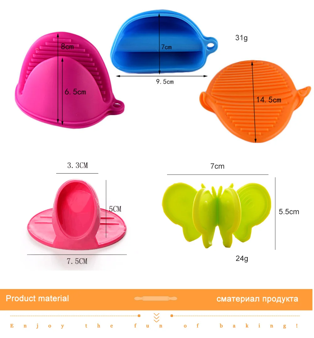 Прихватки для кухонной духовки Силиконовые анти-ожоги держатель кастрюли Прихватки для микроволновой печи перчатки для органайзер для выпечки изолированные зажимы 270