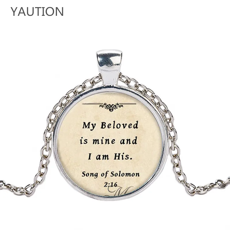 Christian Jewelry Bible Pendant Love Hope Faith Quote Jewelry 1