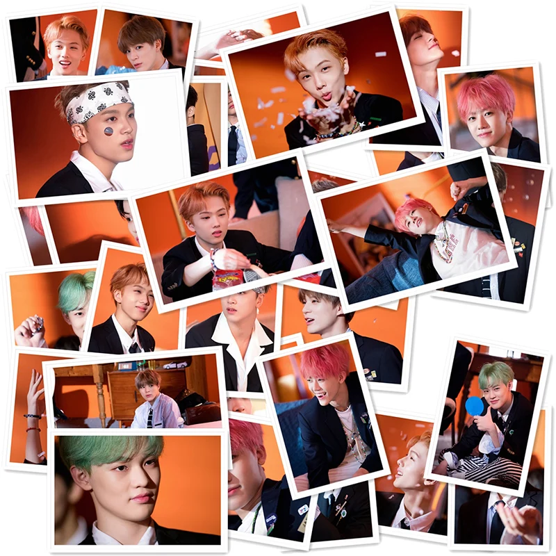 Модный Kpop NCT DREAM Mini Album 2 WE GO UP Lomo Polaroid фото карта металлическая коробка NCT вентиляторы Подарочная коробка 40 шт. карты Прямая